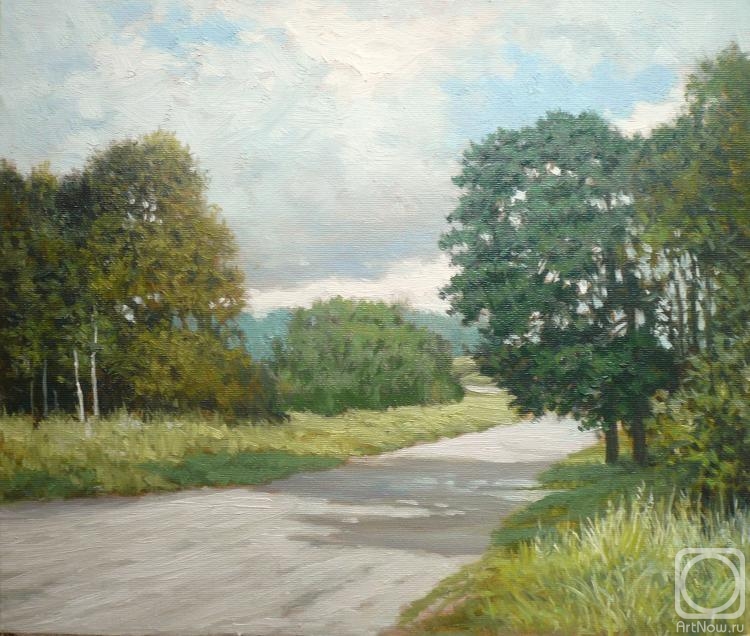 Toporkov Anatoliy. In summer. The road to the cottage