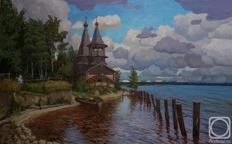Skrylkov Maxim. Karelia River, Chelmuzhi village, wooden church of Peter and Paul