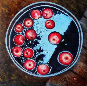 apples in a barrel. Razumova Svetlana