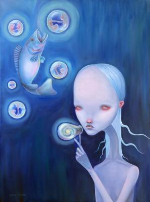 The origin of life (Girl With Bubbles). Kuzina Julia