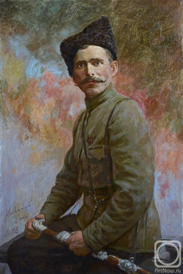 Mironov Andrey. Portrait of Vasily Ivanovich Chapaev