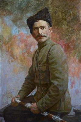 Portrait of Vasily Ivanovich Chapaev. Mironov Andrey