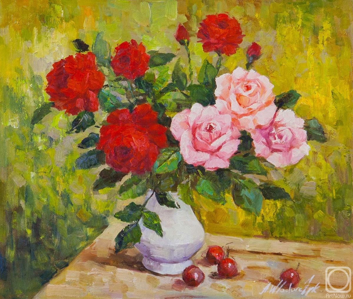 Vlodarchik Andjei. Roses and cherries