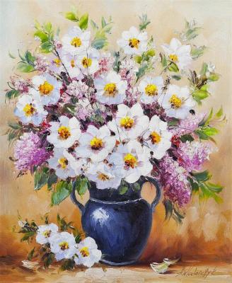 Camellia and a touch of lilac. Vlodarchik Andjei