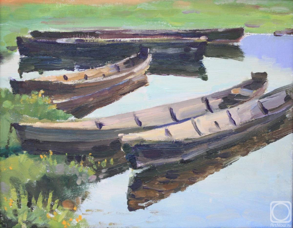 Rzhakov Andrei. Boats on Chusovaya. Geun