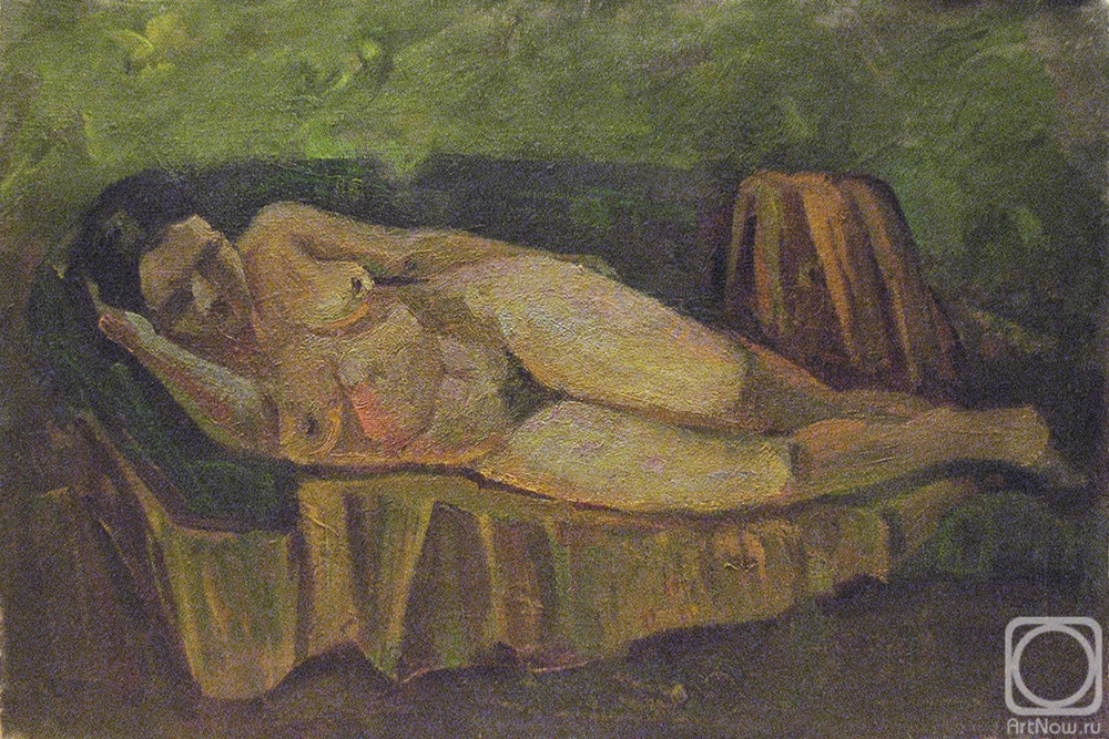 Belikov Vasilij. Naked model lying on a sof