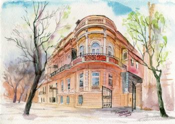 Odessa. A house at the Corner