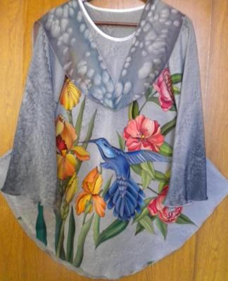 Blouse-batik "Hummingbird" (   ). Moskvina Tatiana