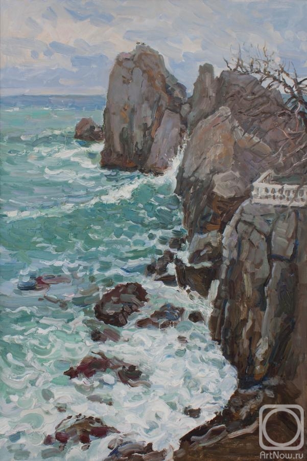 Rzhakov Andrei. Waves in Chekhov Bay. Gurzuf