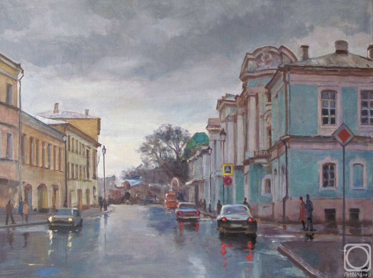 Lapovok Vladimir. Pokrovka Street.Evening