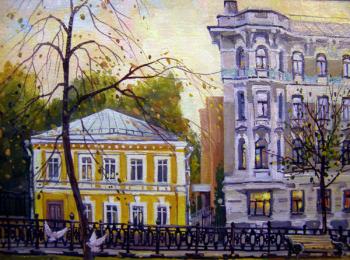 Moscow. House from childhood (Yauzsky Boulevard) (Recalling Childhood). Gerasimov Vladimir