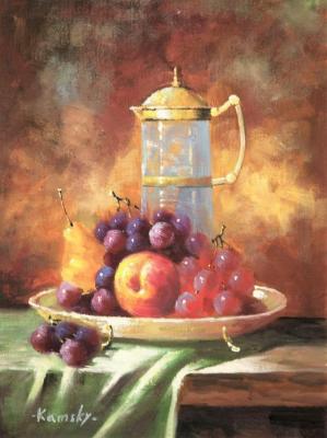 Kamskij Savelij Olegovich. Fruits and items. Playing with color and texture N4