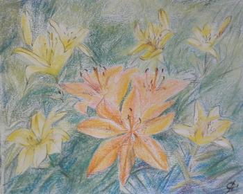 Carpet of lilies. Volkova Olga