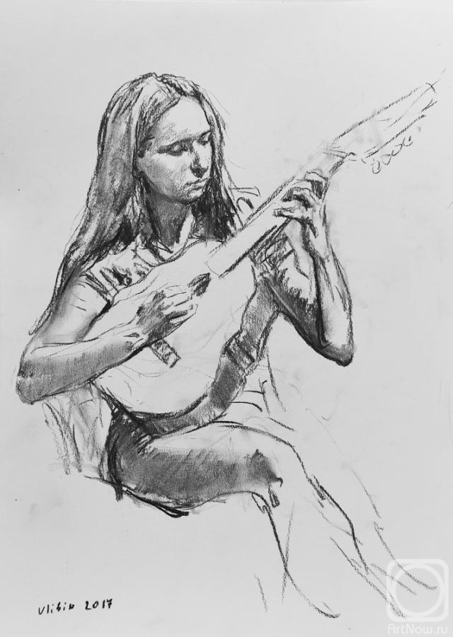 Ulibin Guennadi. Playing the lute