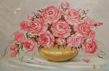 Roses in a Vase (Tender Roses). Saltykova Ireena