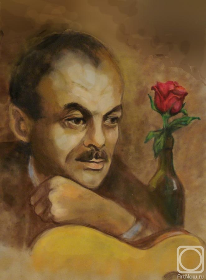 Ripa Elena. Portrait of Bulat Okudzhava