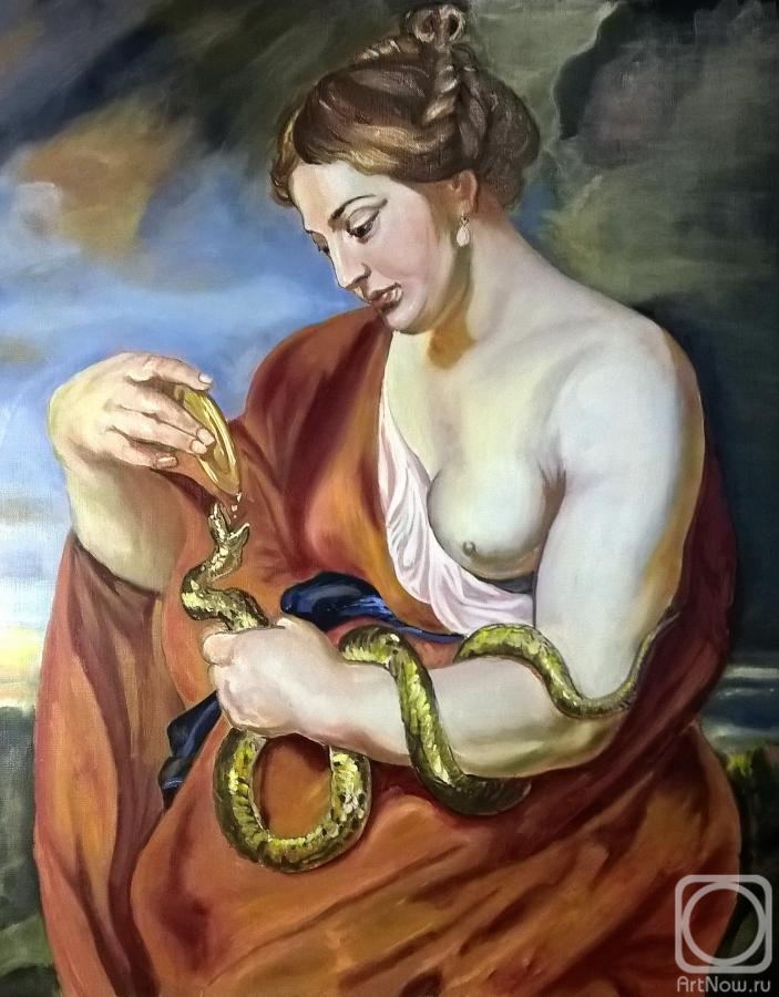 Sterlov Sergey. Hygieia. Goddess of Health (based on Rubens)