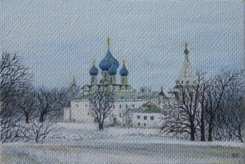Blue domes of the Suzdal Kremlin. Nikiforuk Sergey