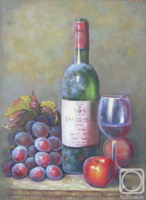 Osipov Maksim. Still life with wine