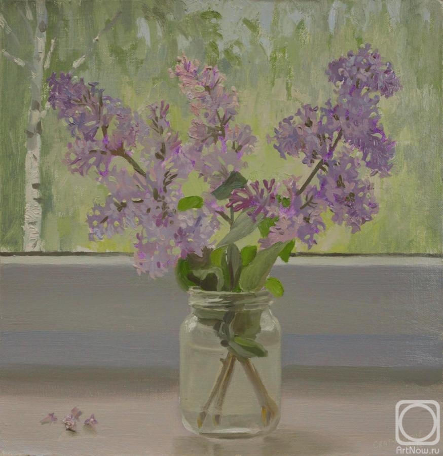 Svyatchenkov Anton. Bouquet of lilacs (etude)