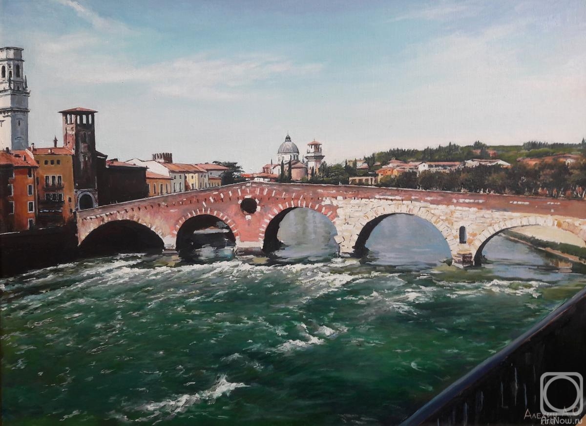 Alekhin Alexander. Verona. Ponte-Pietra bridge