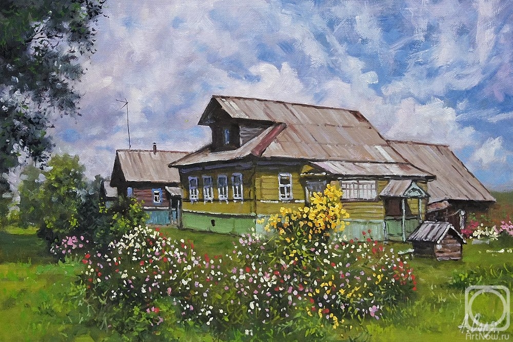 Volya Alexander. Houses, summer sketch