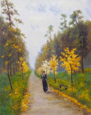 A copy of the oil painting Autumn day. Sokolniki. Romm Alexandr