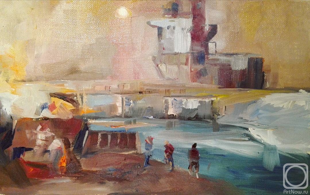 Bazunov Nikolay. Painting in a train - 25.04.2018
