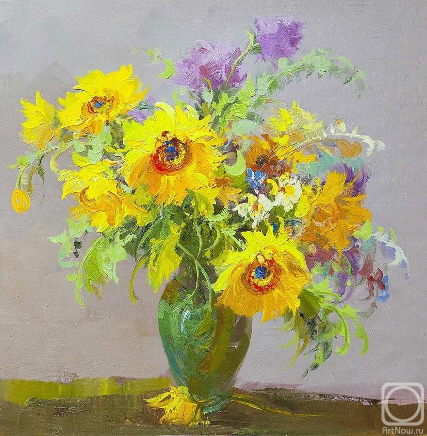 Gomes Liya. Bouquet of sunflowers N1