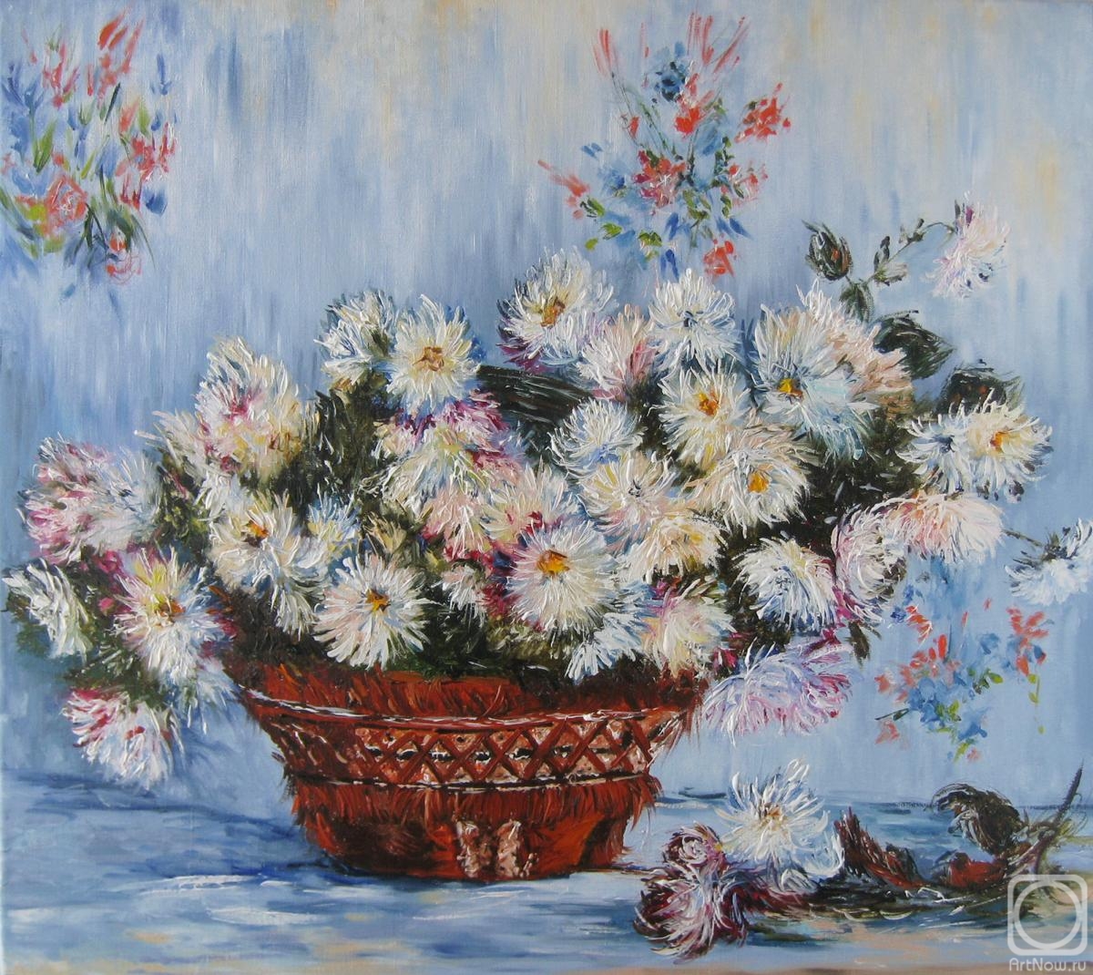 Shaykina Natalia. Chrysanthemums. Claude Monet (copy)