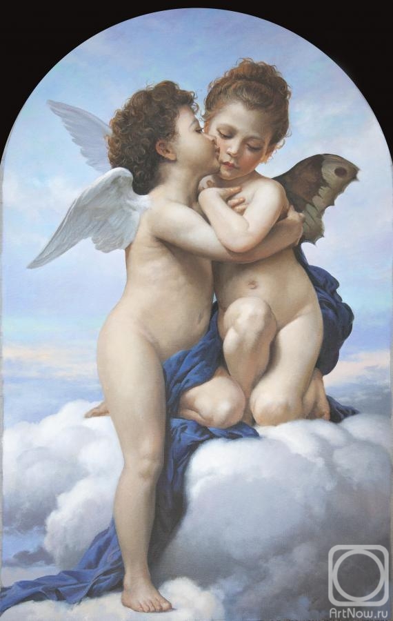 Mescheriakov Pavel. Cupid And Psyche By William Bouguereau