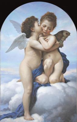 Cupid And Psyche By William Bouguereau.  