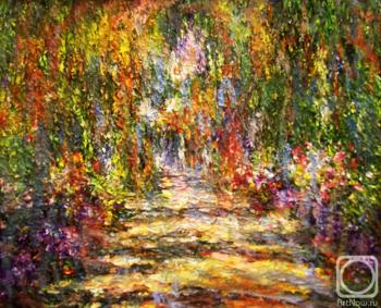 Monet's motif. Alley. Jelnov Nikolay