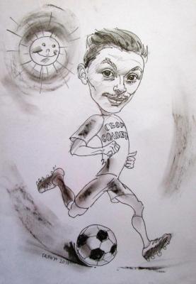 "Football", friendly cartoon by foto. Dobrovolskaya Gayane