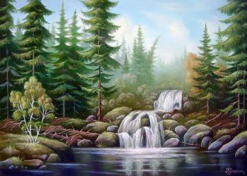 Forest waterfall. Kulagin Oleg