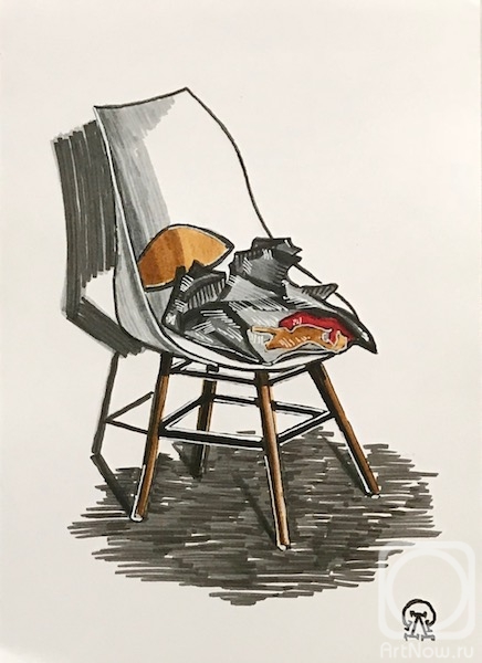 Lukaneva Larissa. Chair (sketch)