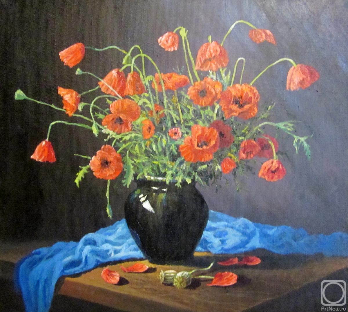 Svinin Andrey. Poppy bouquet