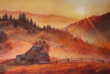 The breath of the earth at dawn. Pastel