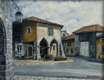 The medieval village in Lorraine