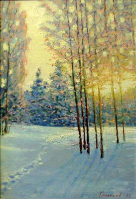Winter evening... In the cold. Gaiderov Michail