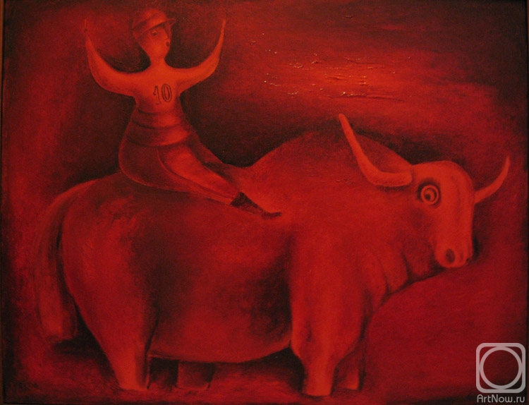 Kuznetsov Vladimir. Red bull (Kidnapping of Europe). From the series "Horsemen"