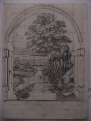 To work on the wall...