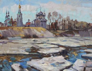 Ice on the Vologda River. Polyakov Arkady