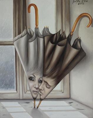 Enamored umbrellas (Surrealismo). Ray Liza