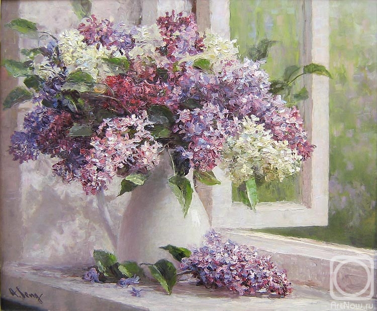 Seng Anatoliy. Lilacs on the window