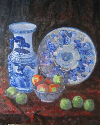 Vase China, dish Russia. R. Zuzmer. Rogov Vitaly