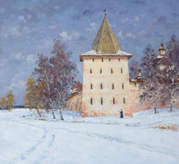 Kirillov, monastery in winter. Alexandrovsky Alexander