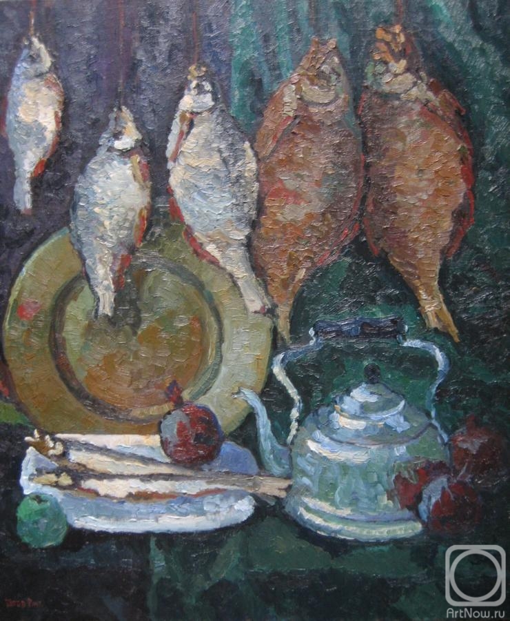 Rogov Vitaly. Still life with fish (version 6)