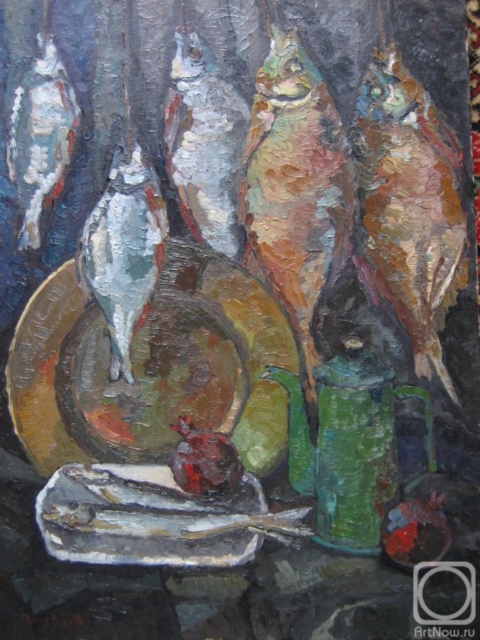 Rogov Vitaly. Still life with fish (version 7)