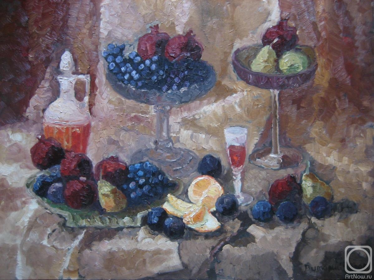 Rogov Vitaly. Still life grapes in vases